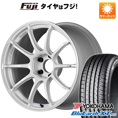 【新品国産車用5穴114.3】 夏タイヤ ホイール4本セット 225/50R18 ヨコハマ ブルーアース XT AE61 ヨコハマ アドバンレーシング RSIII 7.5J 18インチ(送料無料)|フジコーポレーション