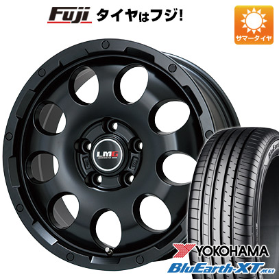 【新品国産車用5穴114.3】 夏タイヤ ホイール4本セット 215/60R17 ヨコハマ ブルーアース XT AE61 レアマイスター LMG CS-9 マットブラック 6.5J 17インチ(送料無料)