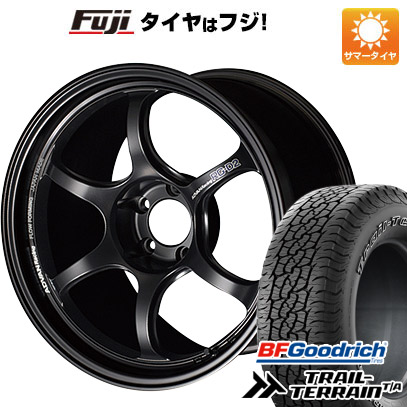 【新品国産車用5穴100】 夏タイヤ ホイール4本セット 225/55R18 BFグッドリッチ トレールテレーンT/A RBL ヨコハマ アドバンレーシング RG-D2 7.5J 18インチ(送料無料)