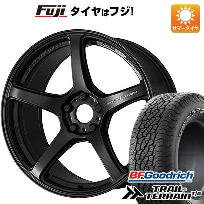 【新品国産車用5穴114.3】 夏タイヤ ホイール4本セット 225/55R18 BFグッドリッチ トレールテレーンT/A RBL WORK ワーク エモーション T5R 7.5J 18インチ(送料無料)