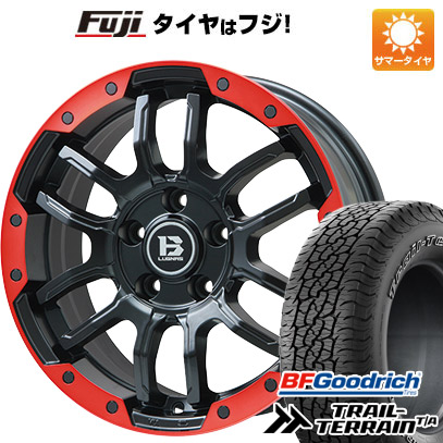 【新品】RAV4（アドベンチャー） 夏タイヤ ホイール4本セット 245/65R17 BFグッドリッチ トレールテレーンT/A ORWL ビッグウエイ B-LUGNAS FRD(マットブラック/レッドリム) 7J 17インチ(送料無料)