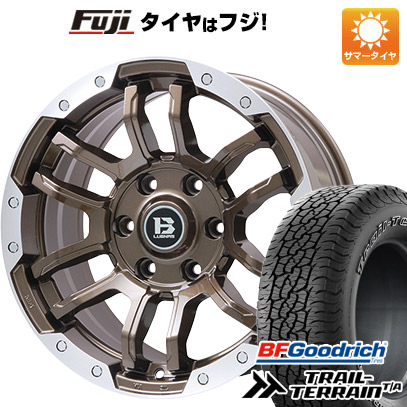 【新品国産車用6穴139.7】 夏タイヤ ホイール4本セット 285/60R18 BFグッドリッチ トレールテレーンT/A ORBL ビッグウエイ B-LUGNAS FRD(ブロンズ/リムポリッシュ) 8J 18インチ(送料無料)