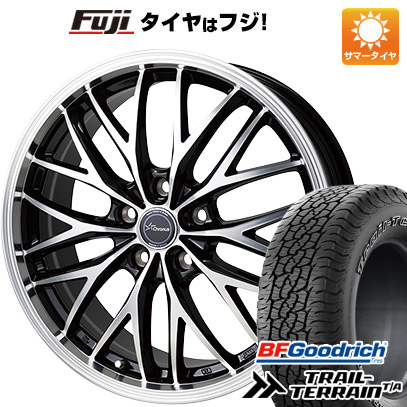 【新品国産車用5穴114.3】 夏タイヤ ホイール4本セット 225/55R18 BFグッドリッチ トレールテレーンT/A RBL ホットスタッフ クロノス CH-113 7J 18インチ(送料無料)