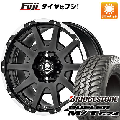 【新品】ジムニー 夏タイヤ ホイール4本セット 185/85R16 ブリヂストン デューラー M/T674 OZ SPARCO ダカール 5.5J 16インチ(送料無料)
