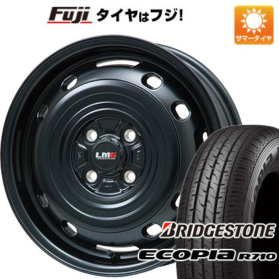 【新品】プロボックス/サクシード(160系) 夏タイヤ ホイール4本セット 155/80R14 88/86N ブリヂストン エコピア R710 レアマイスター LMG OFF-STYLE 2 (マットブラック) 5J 14インチ(送料無料)