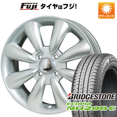 【新品 軽自動車】N-BOX タント スペーシア 夏タイヤ ホイール4本セット 165/55R15 ブリヂストン エコピア NH200 C ホットスタッフ ララパーム KC-8 5J 15インチ(送料無料)
