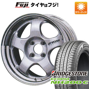 【新品 軽自動車】N-BOX タント スペーシア 夏タイヤ ホイール4本セット 165/55R15 ブリヂストン エコピア NH200 C WORK ワーク マイスター S1 2P 5.5J 15インチ(送料無料)