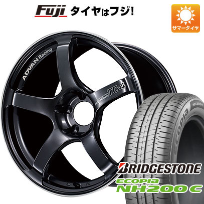 【新品 軽自動車】N-BOX タント スペーシア 夏タイヤ ホイール4本セット 165/55R15 ブリヂストン エコピア NH200 C ヨコハマ アドバンレーシング TC-4 5J 15インチ(送料無料)