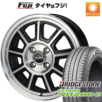 【新品 軽自動車】N-BOX タント スペーシア 夏タイヤ ホイール4本セット 165/55R15 ブリヂストン エコピア NH200 C ブレスト ビートステージ KS-C 5J 15インチ(送料無料)