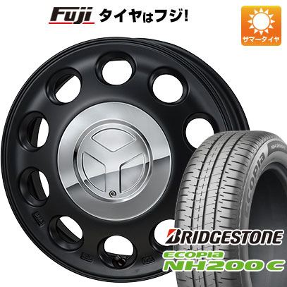 【新品 軽自動車】N-BOX タント スペーシア 夏タイヤ ホイール4本セット 165/55R15 ブリヂストン エコピア NH200 C モンツァ ピエディーノ 15インチ(送料無料)｜フジコーポレーション