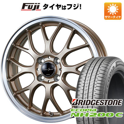 【新品 軽自動車】N-BOX タント スペーシア 夏タイヤ ホイール4本セット 165/55R15 ブリヂストン エコピア NH200 C ブレスト ユーロスポーツ タイプ805 アンティークブロンズ 5J 15インチ(送料無料)
