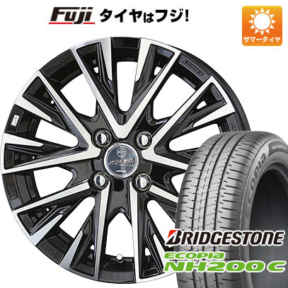 【新品 軽自動車】N-BOX タント スペーシア 夏タイヤ ホイール4本セット 165/55R15 ブリヂストン エコピア NH200 C 共豊 スマック レジーナ 4.5J 15インチ(送料無料)