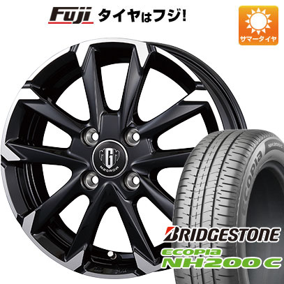 【新品 軽自動車】N-BOX タント スペーシア 夏タイヤ ホイール4本セット 165/55R15 ブリヂストン エコピア NH200 C コーセイ MZ-GROW C52S 4.5J 15インチ(送料無料)｜フジコーポレーション