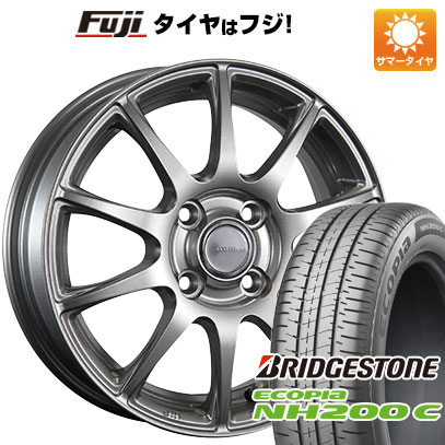 【新品 軽自動車】N-BOX タント スペーシア 夏タイヤ ホイール4本セット 165/55R15 ブリヂストン エコピア NH200 C ブリヂストン エコフォルム SE-23 4.5J 15インチ(送料無料)