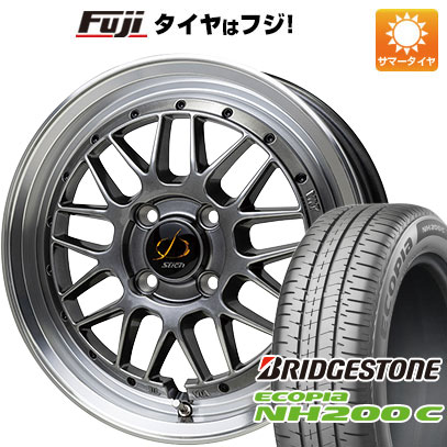 【新品 軽自動車】N-BOX タント スペーシア 夏タイヤ ホイール4本セット 165/55R15 ブリヂストン エコピア NH200 C ホットスタッフ シュティッヒ メッシュRM 4.5J 15インチ(送料無料) 62,975円