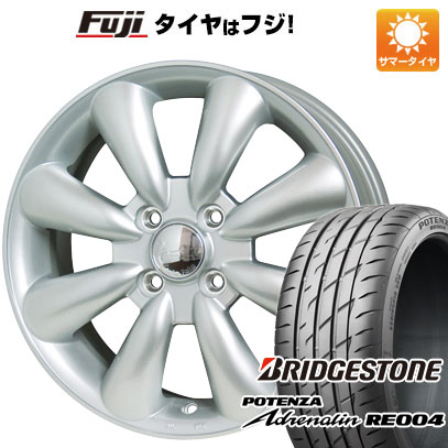 【新品 軽自動車】N-BOX タント スペーシア 夏タイヤ ホイール4本セット 165/55R15 ブリヂストン ポテンザ アドレナリン RE004 ホットスタッフ ララパーム KC-8 5J 15インチ(送料無料)|フジコーポレーション