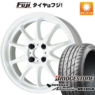 【新品 軽自動車】N-BOX タント スペーシア 夏タイヤ ホイール4本セット 165/55R15 ブリヂストン ポテンザ アドレナリン RE004 WORK ワーク エモーション ZR10 5J 15インチ(送料無料)