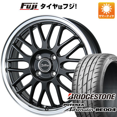 【新品 軽自動車】N-BOX タント スペーシア 夏タイヤ ホイール4本セット 165/55R15 ブリヂストン ポテンザ アドレナリン RE004 ブレスト ビートステージ MT-C 4.5J 15インチ(送料無料) 65,945円