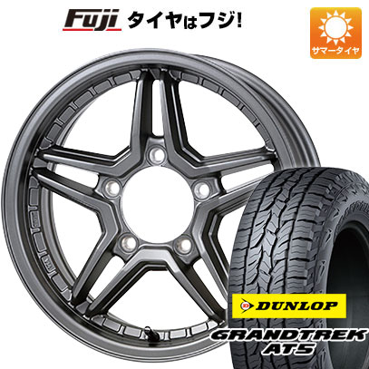 【新品】ジムニーシエラ/ジムニーノマド 夏タイヤ ホイール4本セット 225/70R16 ダンロップ グラントレック AT5 ジャオス エクセルJX3 6J 16インチ(送料無料)|フジコーポレーション