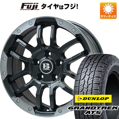 【新品】RAV4（アドベンチャー） 夏タイヤ ホイール4本セット 245/65R17 ダンロップ グラントレック AT5 ビッグウエイ B-LUGNAS FRD(マットブラック/ブラッククリアリム) 7J 17インチ(送料無料)