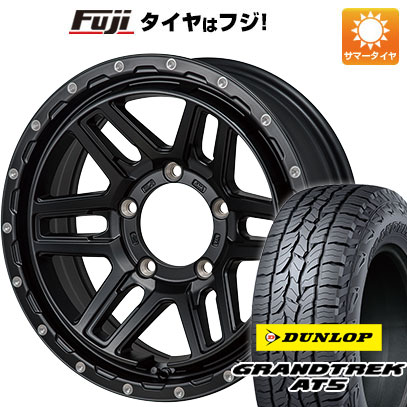 【新品】ジムニーシエラ/ジムニーノマド 夏タイヤ ホイール4本セット 215/70R16 ダンロップ グラントレック AT5 モンツァ HI-BLOCK エルデ 6J 16インチ(送料無料)|フジコーポレーション