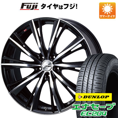 【新品国産車用5穴114.3】 夏タイヤ ホイール4本セット 215/55R17 ダンロップ エナセーブ EC204 WEDS ウェッズ レオニス WX 17インチ(送料無料)