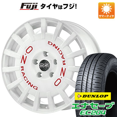 【新品国産車用5穴100】 夏タイヤ ホイール4本セット 215/45R17 ダンロップ エナセーブ EC204 OZ ラリーレーシング 7J 17インチ(送料無料)
