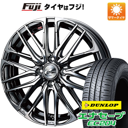 【新品国産車用4穴100】 夏タイヤ ホイール4本セット 195/50R16 ダンロップ エナセーブ EC204 WEDS ウェッズ レオニス SK 6J 16インチ(送料無料)|フジコーポレーション