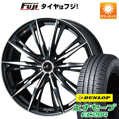 【新品】60系プリウス 夏タイヤ ホイール4本セット 195/60R17 ダンロップ エナセーブ EC204 WEDS ウェッズ レオニス GX 7J 17インチ(送料無料)