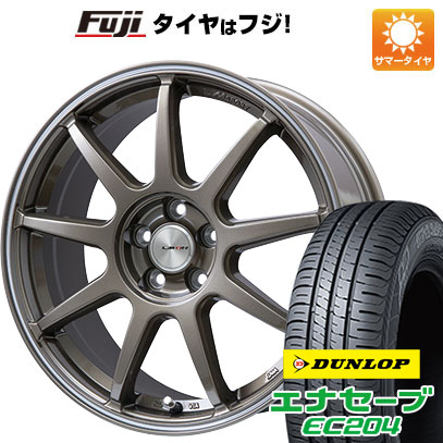 【新品国産車用5穴114.3】 夏タイヤ ホイール4本セット 215/60R16 ダンロップ エナセーブ EC204 レアマイスター LMスポーツ LM-QR ブロンズ/ラインポリッシュ 7J 16インチ(送料無料)