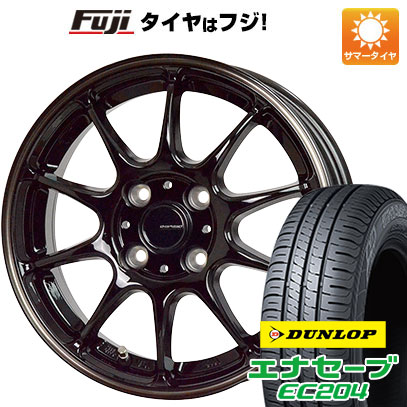 【新品国産車用4穴100】 夏タイヤ ホイール4本セット 195/50R16 ダンロップ エナセーブ EC204 ホットスタッフ ジースピード P-07 6J 16インチ(送料無料)|フジコーポレーション