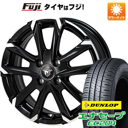 【新品国産車用4穴100】 夏タイヤ ホイール4本セット 185/65R14 ダンロップ エナセーブ EC204 モンツァ JPスタイル MJ-V 5J 14インチ(送料無料)