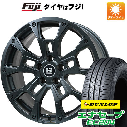 【新品】ライズ/ロッキー（ハイブリッド） 夏タイヤ ホイール4本セット 195/60R17 ダンロップ エナセーブ EC204 ビッグウエイ B-LUGNAS BRD(マットブラック) 17インチ(送料無料) サマータイヤ