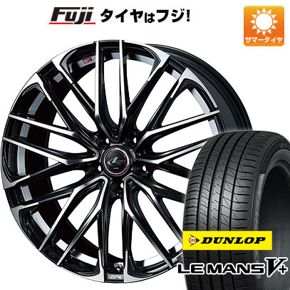 【新品国産車用5穴114.3】 夏タイヤ ホイール4本セット 245/40R19 ダンロップ ルマン V+(ファイブプラス) WEDS ウェッズ レオニス SK 8J 19インチ(送料無料)