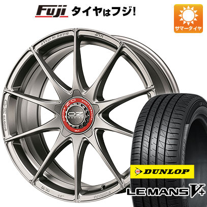 【新品国産車用5穴114.3】 夏タイヤ ホイール4本セット 225/40R18 ダンロップ ルマン V+(ファイブプラス) OZ フォーミュラHLT 8J 18インチ(送料無料)
