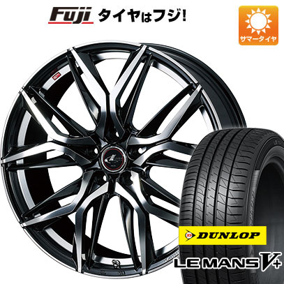【新品国産車用5穴114.3】 夏タイヤ ホイール4本セット 245/40R19 ダンロップ ルマン V+(ファイブプラス) WEDS ウェッズ レオニス LM 8J 19インチ(送料無料)