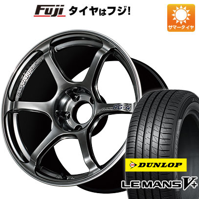 【新品国産車用5穴114.3】 夏タイヤ ホイール4本セット 225/40R18 ダンロップ ルマン V+(ファイブプラス) ヨコハマ アドバンレーシング RG-4 8.5J 18インチ(送料無料)｜フジコーポレーション