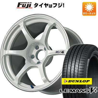 【新品国産車用5穴114.3】 夏タイヤ ホイール4本セット 225/40R18 ダンロップ ルマン V+(ファイブプラス) ヨコハマ アドバンレーシング RG-4 8.5J 18インチ(送料無料)