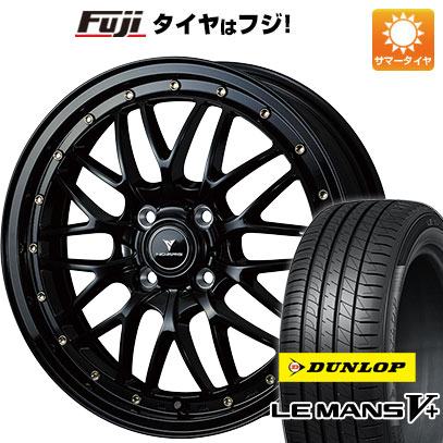 【新品 軽自動車】 夏タイヤ ホイール4本セット 165/50R16 ダンロップ ルマン V+(ファイブプラス) WEDS ウェッズ ノヴァリス アセット M1 5J 16インチ(送料無料)
