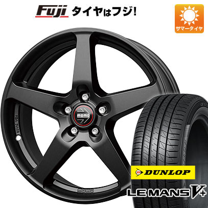 【新品国産車用5穴114.3】 夏タイヤ ホイール4本セット 215/55R17 ダンロップ ルマン V+(ファイブプラス) モモ ファイブ 17インチ(送料無料)
