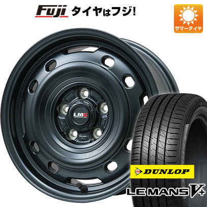 【新品】ヤリスクロス 夏タイヤ ホイール4本セット 205/65R16 ダンロップ ルマン V+(ファイブプラス) レアマイスター LMG OFF-STYLE 2 (マットブラック) 7J 16インチ(送料無料)