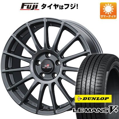 【新品国産車用4穴100】 夏タイヤ ホイール4本セット 205/45R17 ダンロップ ルマン V+(ファイブプラス) OZ スーパーツーリズモ TGR-WRT 7J 17インチ(送料無料)|フジコーポレーション