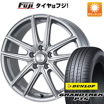 【新品国産車用5穴114.3】 夏タイヤ ホイール4本セット 225/55R19 ダンロップ グラントレック PT5 ブリヂストン エコフォルム SE-20 7.5J 19インチ(送料無料)