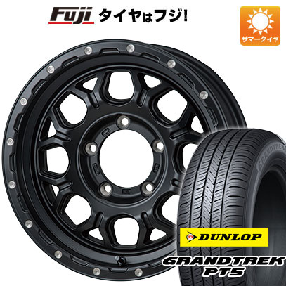 【新品】ジムニー 夏タイヤ ホイール4本セット 175/80R16 ダンロップ グラントレック PT5 モンツァ HI-BLOCK ジェラード 5.5J 16インチ(送料無料)