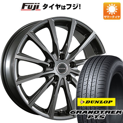 【新品国産車用5穴114.3】 夏タイヤ ホイール4本セット 225/55R19 ダンロップ グラントレック PT5 ブリヂストン バルミナ AR12 7.5J 19インチ(送料無料)|フジコーポレーション