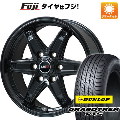 【新品】プラド/ハイラックス 夏タイヤ ホイール4本セット 265/70R17 ダンロップ グラントレック PT5 レアマイスター LMG エトナ(マットブラック) 17インチ(送料無料) サマータイヤ