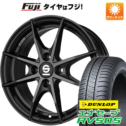 【新品国産車用4穴100】 夏タイヤ ホイール4本セット 185/60R15 ダンロップ エナセーブ RV505 OZ SPARCO トロフェオ 6J 15インチ(送料無料)