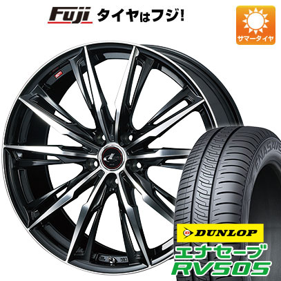 【新品国産車用5穴114.3】 夏タイヤ ホイール4本セット 215/45R18 ダンロップ エナセーブ RV505 WEDS ウェッズ レオニス GX 7J 18インチ(送料無料)