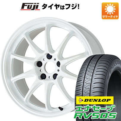 【新品国産車用5穴114.3】 夏タイヤ ホイール4本セット 225/50R18 ダンロップ エナセーブ RV505 WORK ワーク エモーション ZR10 7.5J 18インチ(送料無料)|フジコーポレーション