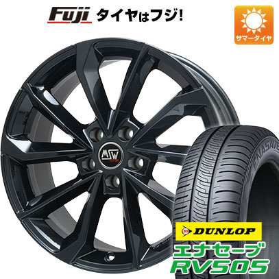 【新品国産車用5穴114.3】 夏タイヤ ホイール4本セット 235/55R18 ダンロップ エナセーブ RV505 MSW by OZ Racing MSW 42(グロスブラック) 8J 18インチ(送料無料)